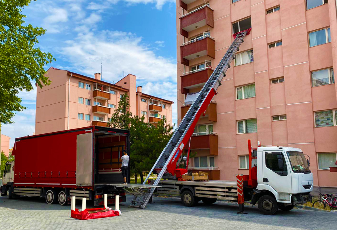 van asansörlü nakliyat